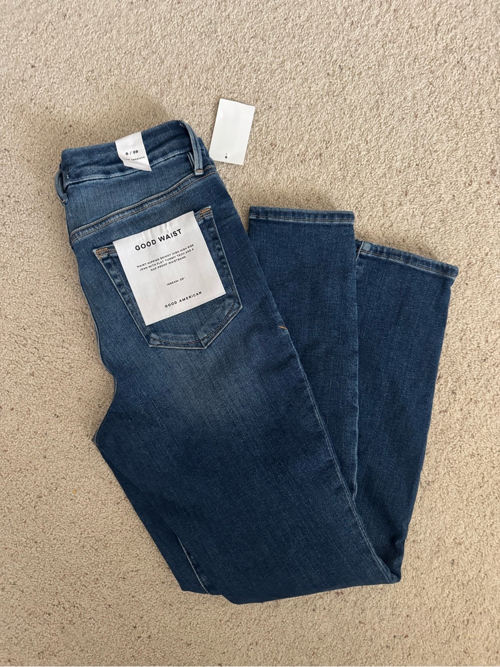 Good American Dark Blue Good Waist 6/28